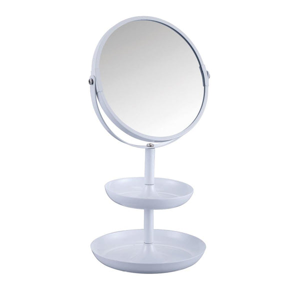 BLUE CANYON WHITE COSMETIC MIRROR WITH HOLDER