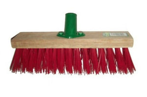 MARKSMAN 12" SYNTHETIC RED BRUSH BROOM HEAD REPLACEMENT