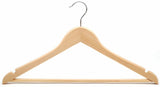 10PC NATURAL WOODEN CLOTHES HANGERS