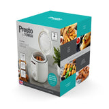 PRESTO BY TOWER WHITE COMPACT 1L DEEP FRYER