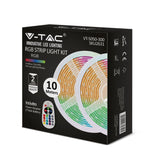 V TAC LED 10M COLOUR CHANGING STRIP LIGHT
