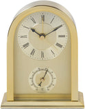 WIDDOP ARCHED SILVER/GOLD MANTLE CLOCK