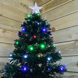 HOMEKIND GREEN/WHITE/BLACK LED CHRISTMAS XMAS TREE 4FT/5FT/6FT/7FT