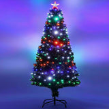 HOMEKIND GREEN/WHITE/BLACK LED CHRISTMAS XMAS TREE 4FT/5FT/6FT/7FT