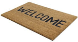 JVL "WELCOME" NATURAL COIR DOOR MAT