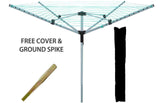 HOMEKIND 4 ARM OUTDOOR ROTARY  CLOTHES AIRER