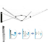 HOMEKIND 5 ARM WALL MOUNTED CLOTHES AIRER