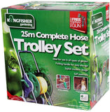 KINGFISHER 25M COMPLETE HOSE TROLLEY SET