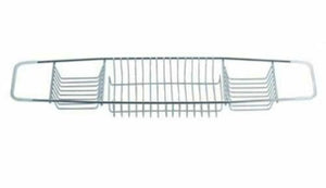 BLUE CANYON STAINLESS STEEL OVER BATH CADDY STORAGE RACK
