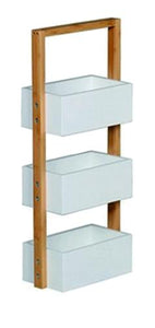 BLUE CANYON BAMBOO 3 TIER STORAGE BASKET CADDY