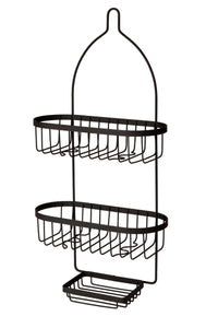 BLUE CANYON BLACK 3 TIER HANGING SHOWER CADDY