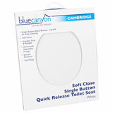 BLUE CANYON WHITE CAMBRIDGE SOFT CLOSE TOILET SEAT