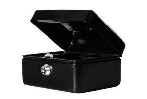 6" BLACK METAL CASH BOX