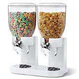 DOUBLE CEREAL DISPENSER WHITE OR BLACK