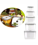 CLEAR 10PC CLEAR FOOD CONTAINERS