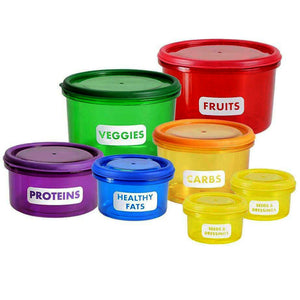 HEALTHY FOOD PORTIONS CONTAINER SET
