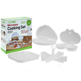 MICROWAVE 4 PC COOKING SET POTOATO OMELETTE MAKER