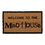 JVL "WELCOME TO THE MAD HOUSE" BATURAL COIR DOOR MAT