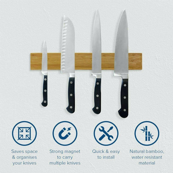 BAMBOO MAGNETIC KNIFE BLOCK
