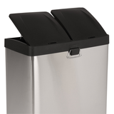 KINGFISHER 60L DOUBLE RECYCLE STEP BIN