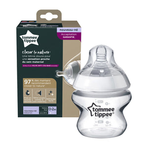 TOMMEE TIPPEE 150ML BABY BOTTLE WITH SOOTHER