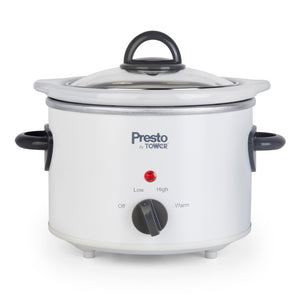 PRESTO BY TOWER WHITE 1.5L SLOW COOKER