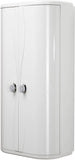 CROYDEX WHITE DOUBLE DOOR PLASTIC BATHROOM CABINET