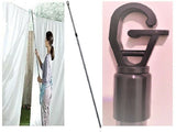 KINGFISHER SET OF 2 2.4M TELESCOPIC CLOTHES POLE