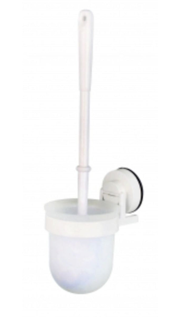 BLUE CANYON GECKO WHITE SUCTION TOILET BRUSH AND HOLDER